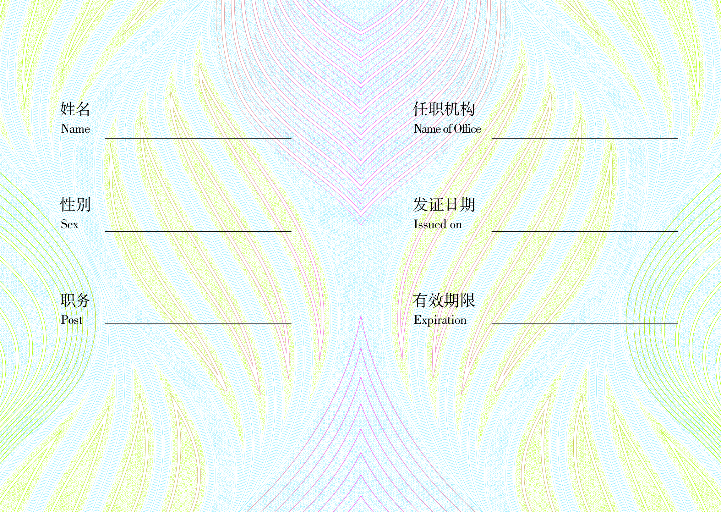 代表证第2，3页